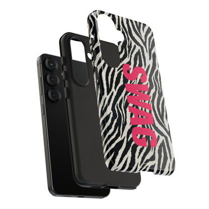 Zebra Print  "SWAG" Tough Case
