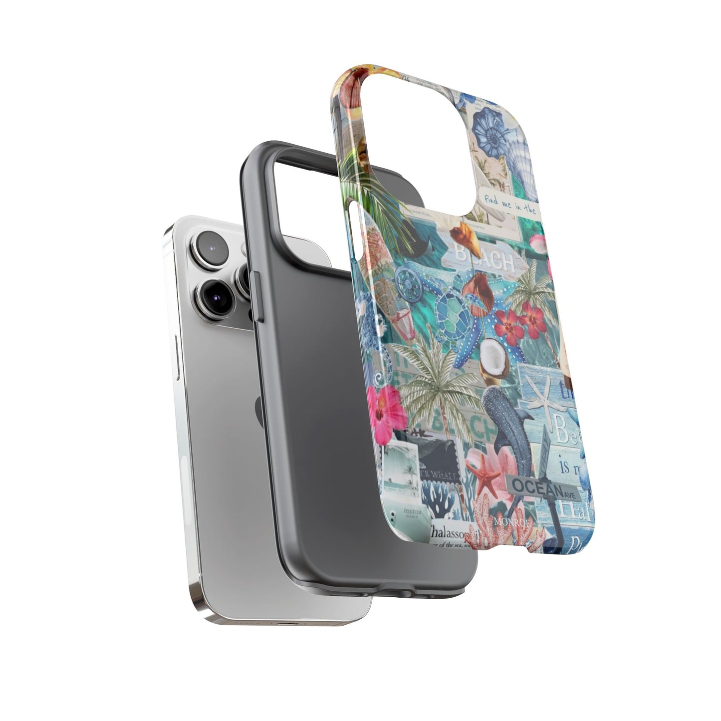 Tropical Beach Collage Tough Case