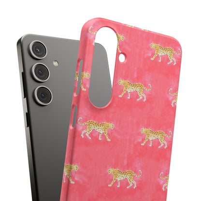 Pink Watercolor Leopard Case