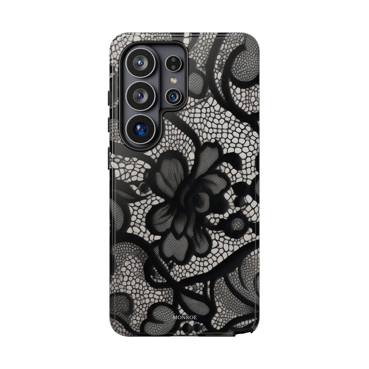 Black Vintage Lace Tough Case