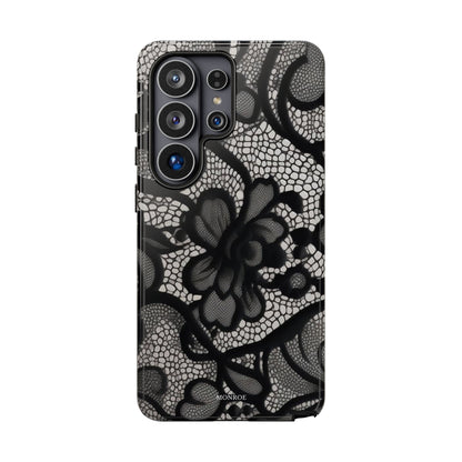 Black Vintage Lace Tough Case