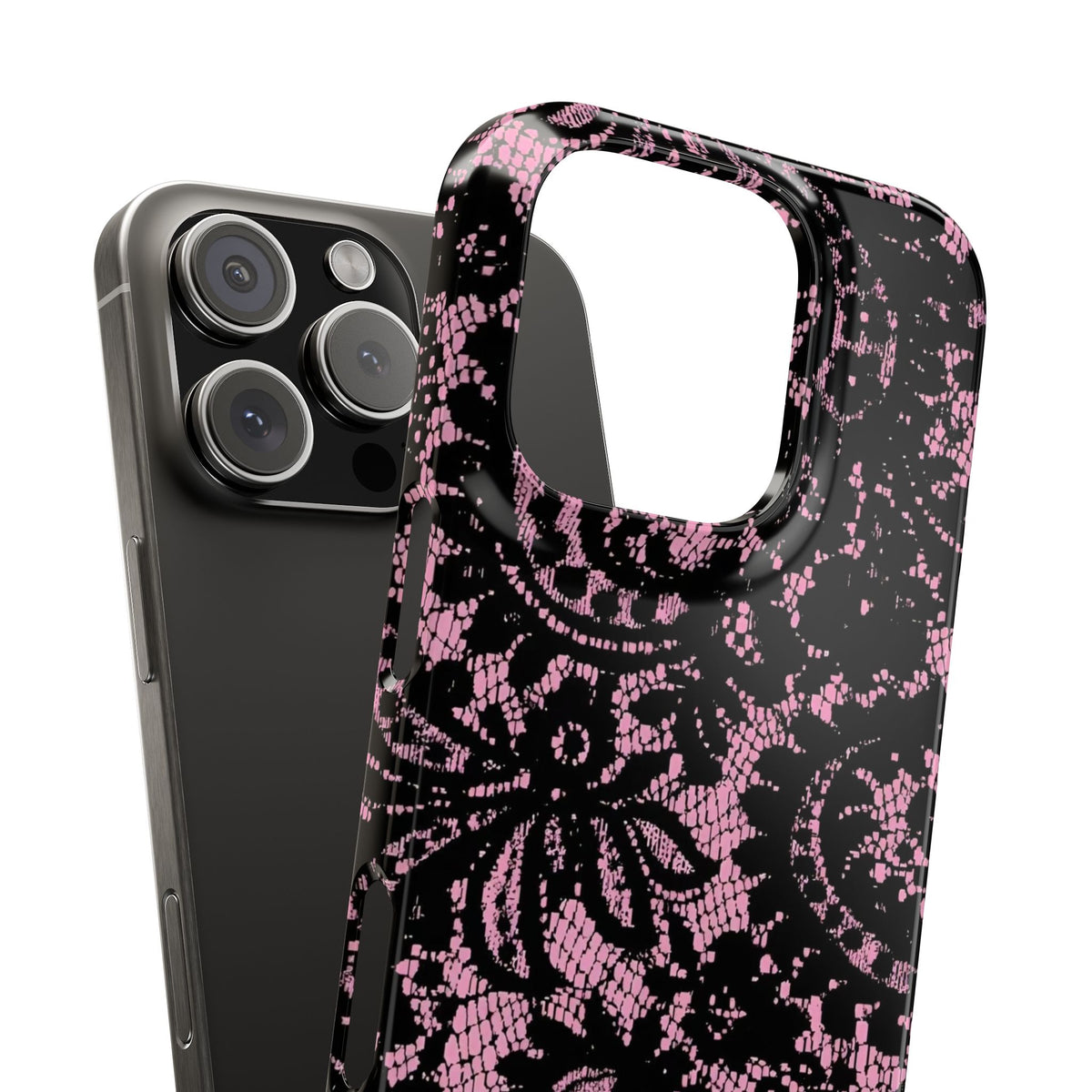 Pink Lace Pattern Case