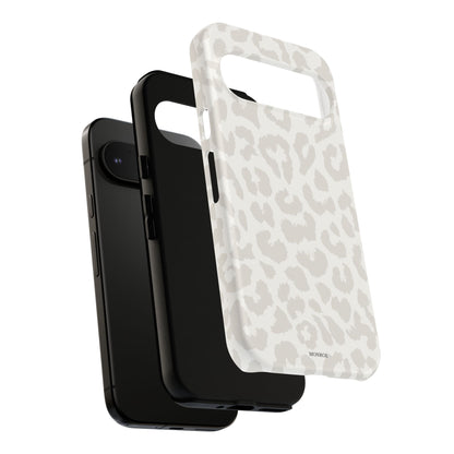White Leopard Print Tough Case