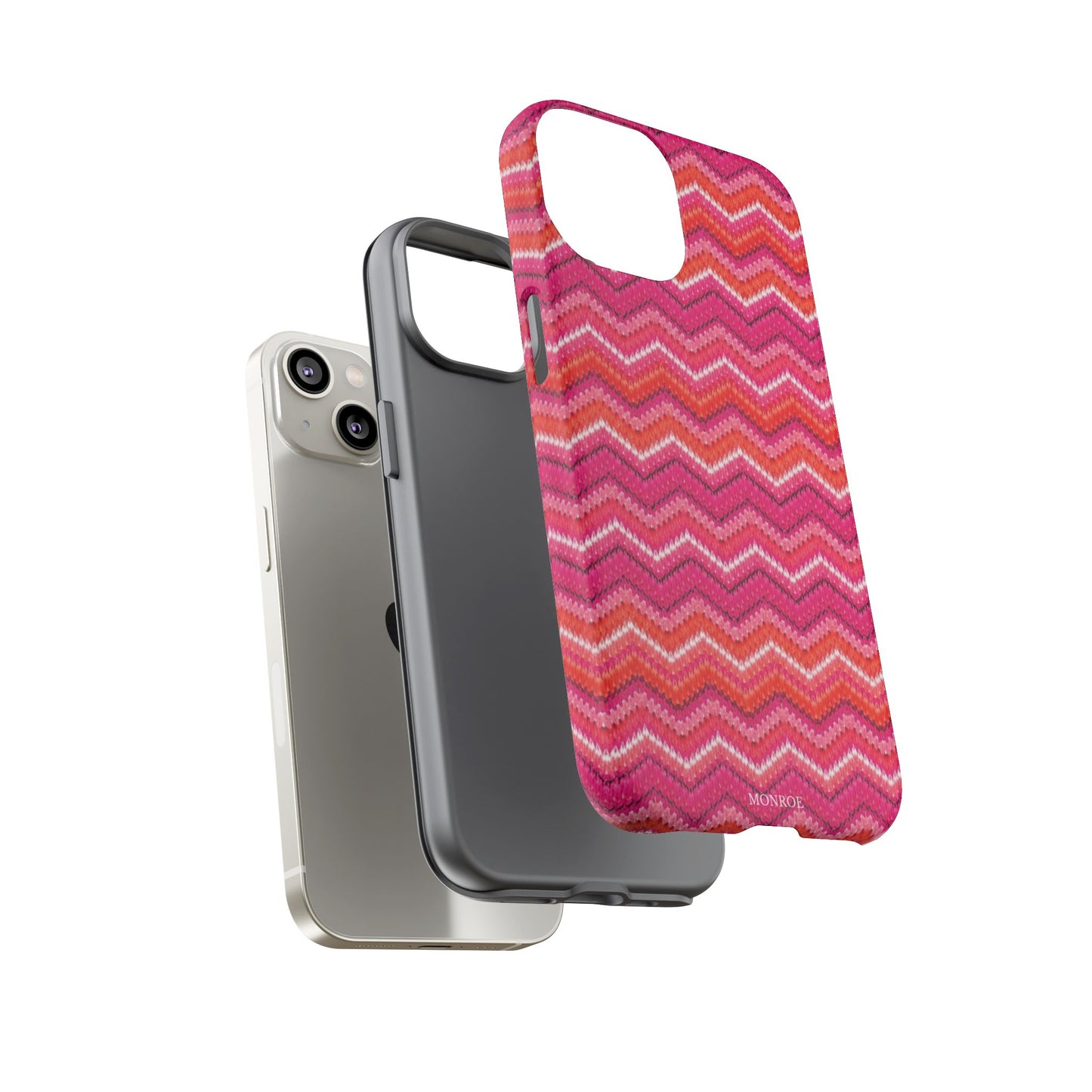 Pink Zigzag Tough Case