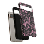Pink Lace Pattern Tough Phone Case