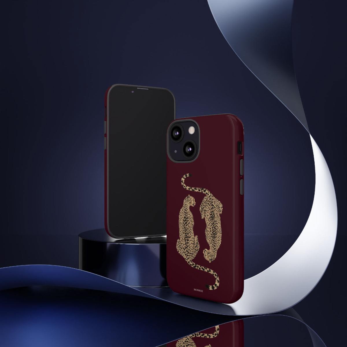 Burgundy Cheetah Tough Case