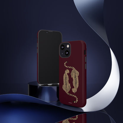 Burgundy Cheetah Tough Case