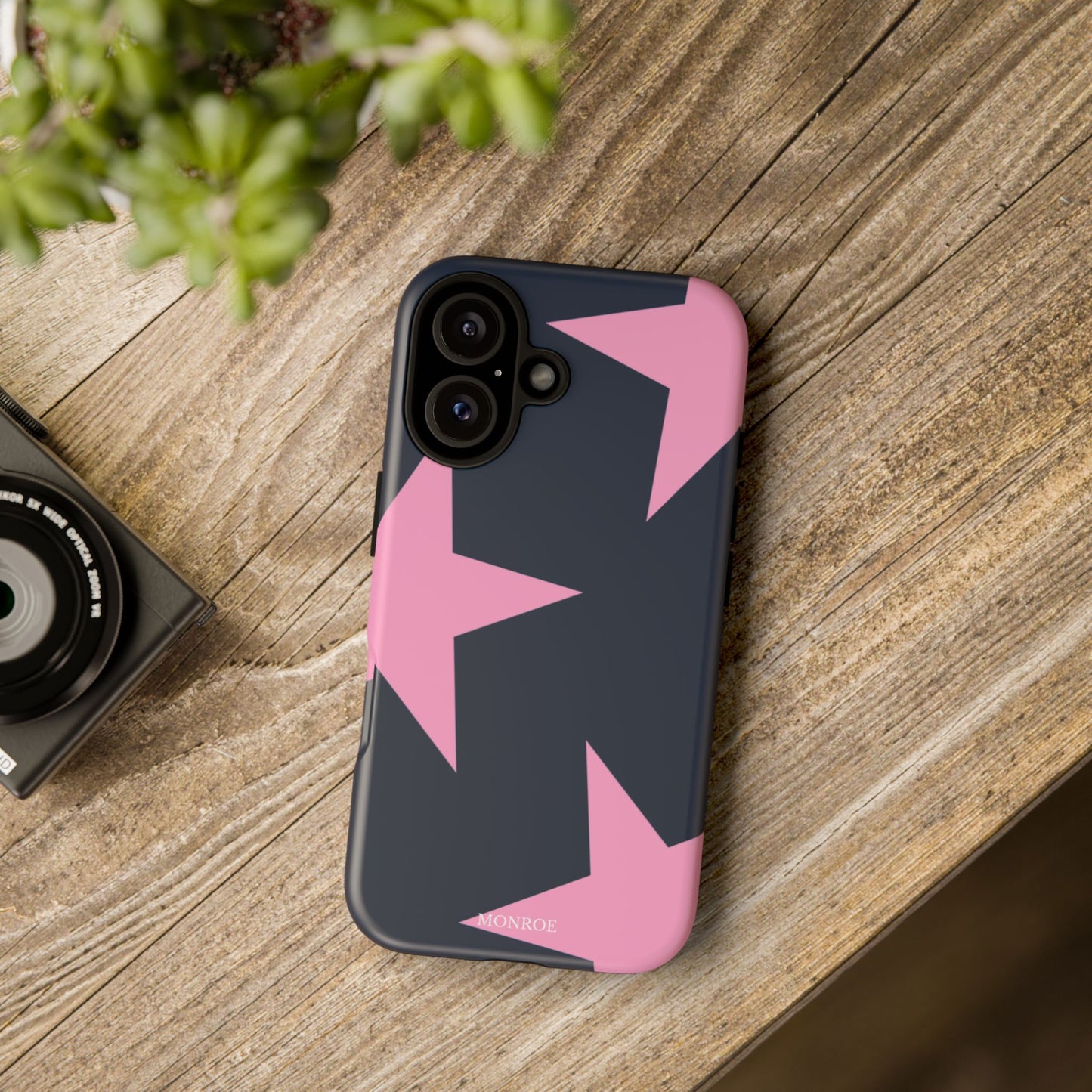 Navy & Pink Star Tough Cover