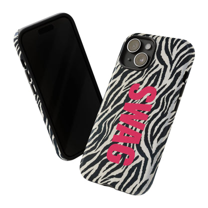 Zebra Print  "SWAG" Tough Case