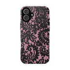 Pink Lace Pattern Tough Phone Case