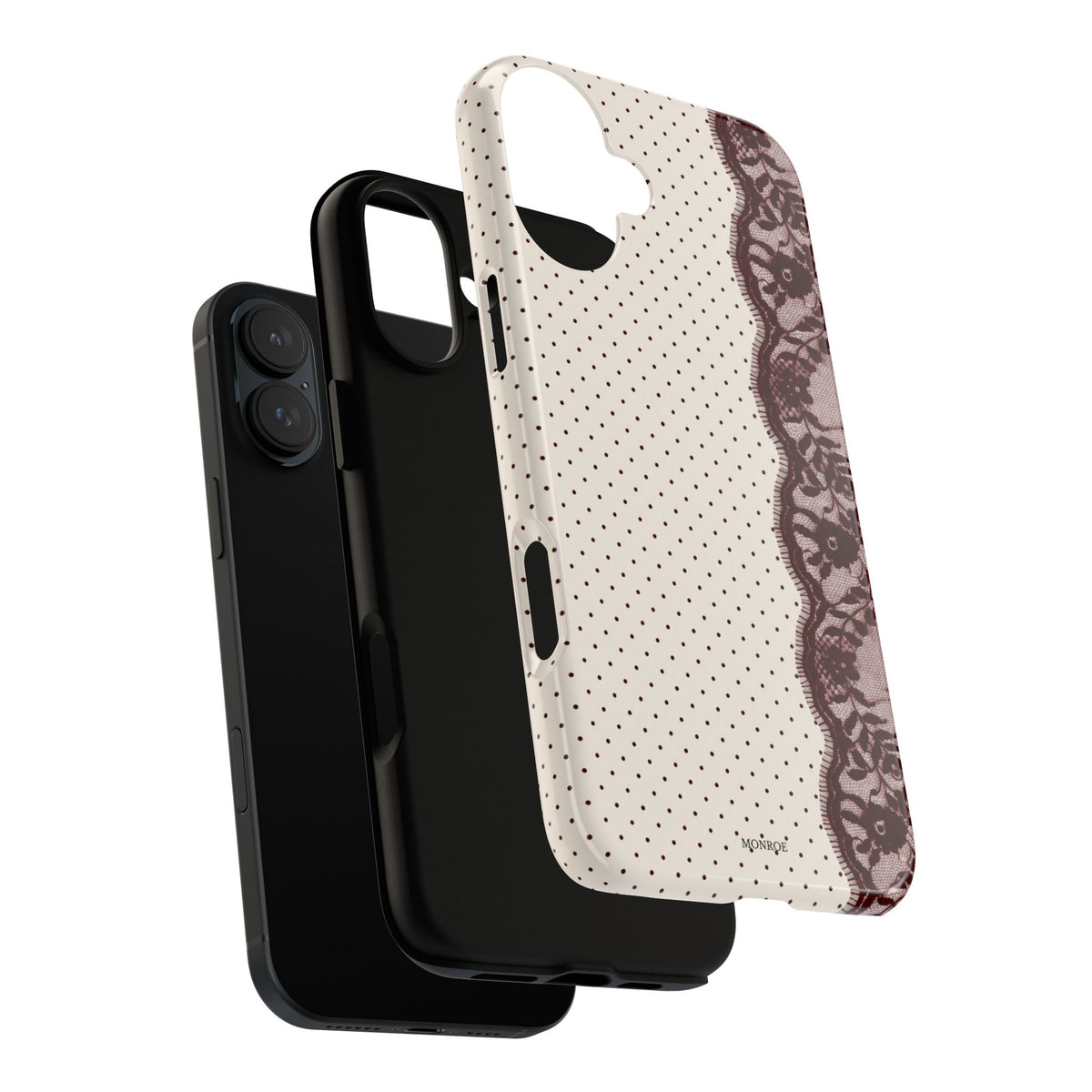 Burgundy Lace Edge Tough Case