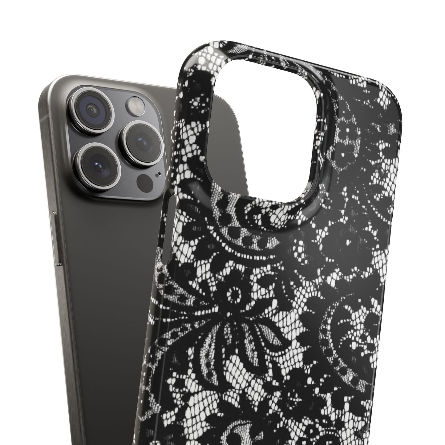 Black Lace Elegant Pattern Case