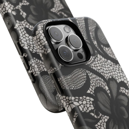 Black Floral Vintage Case