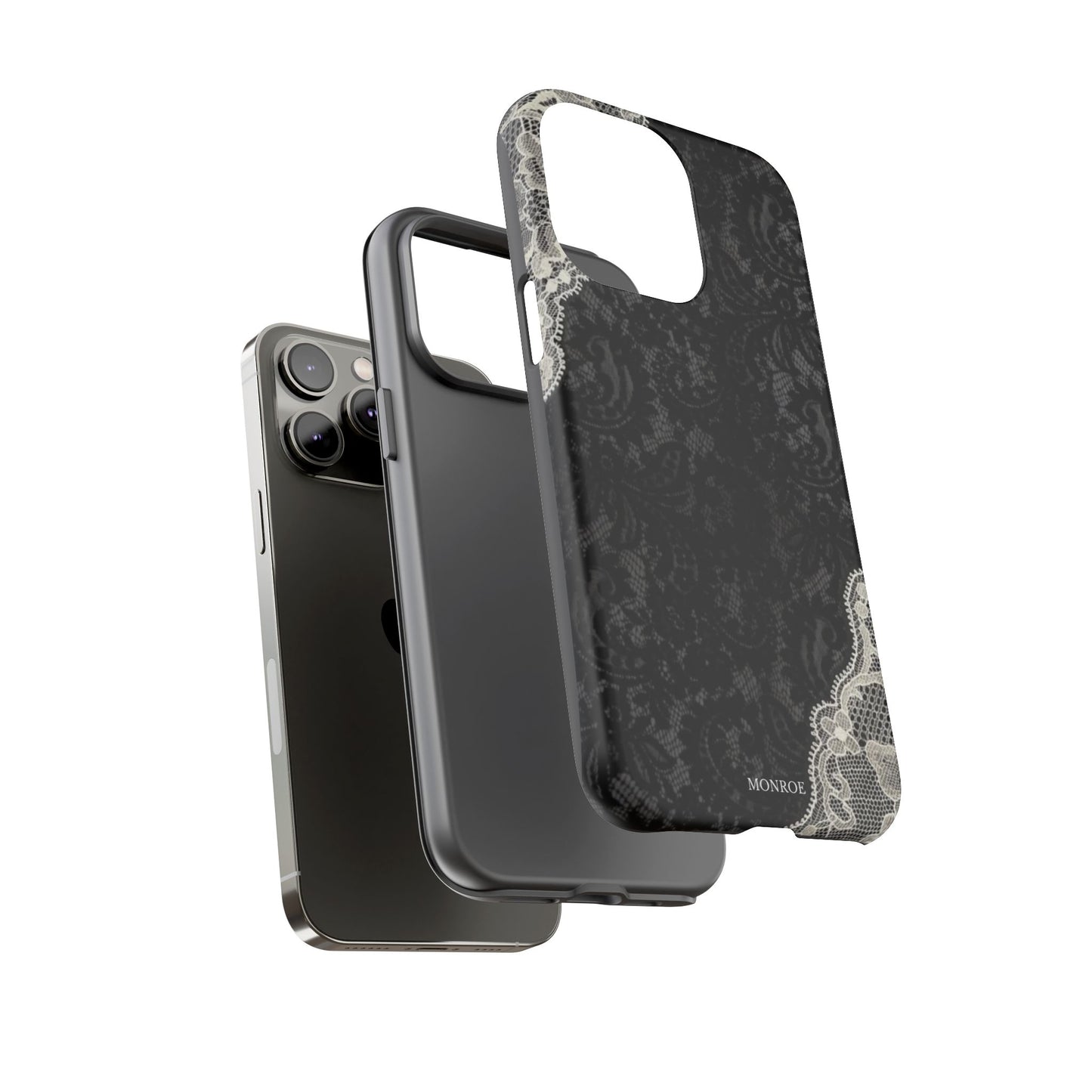 Black & White Edged Tough Case