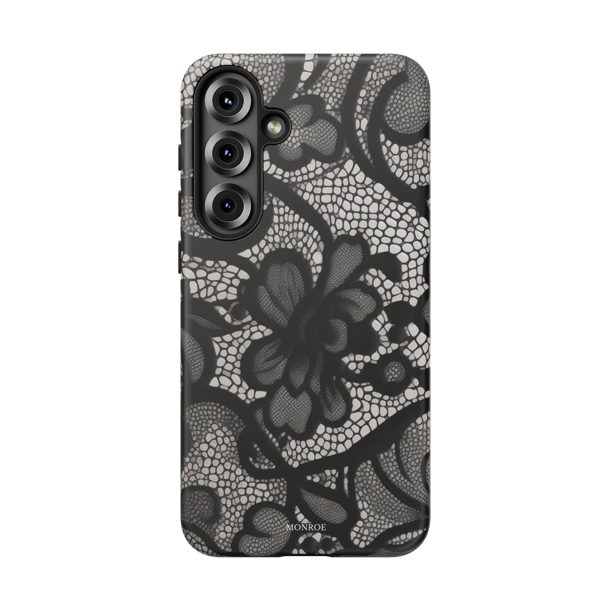 Black Vintage Lace Tough Case