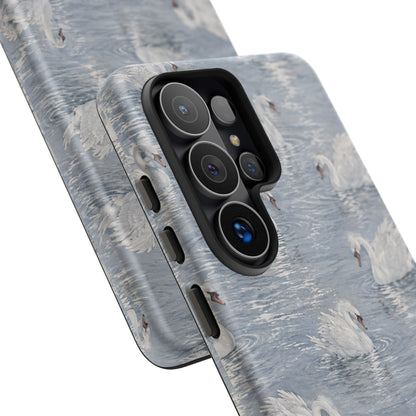 Swan Pattern Tough Case