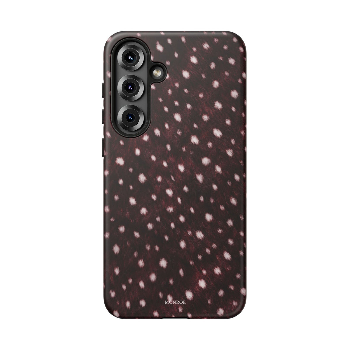 Burgundy Spotted Fur Tough Case