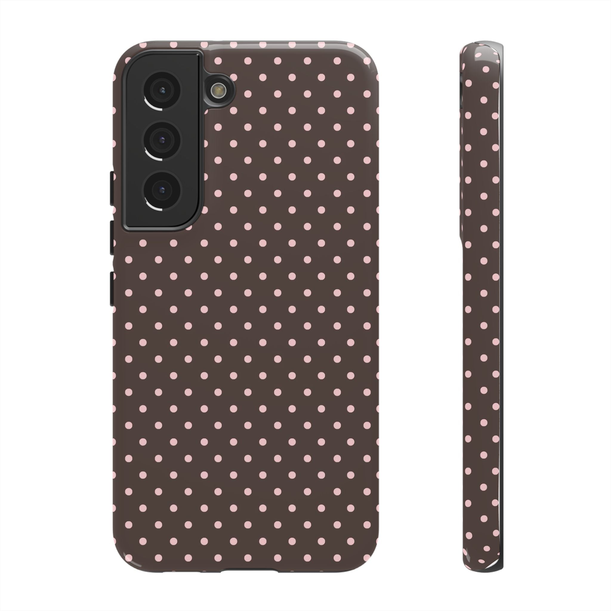 Brown Polka Phone Case