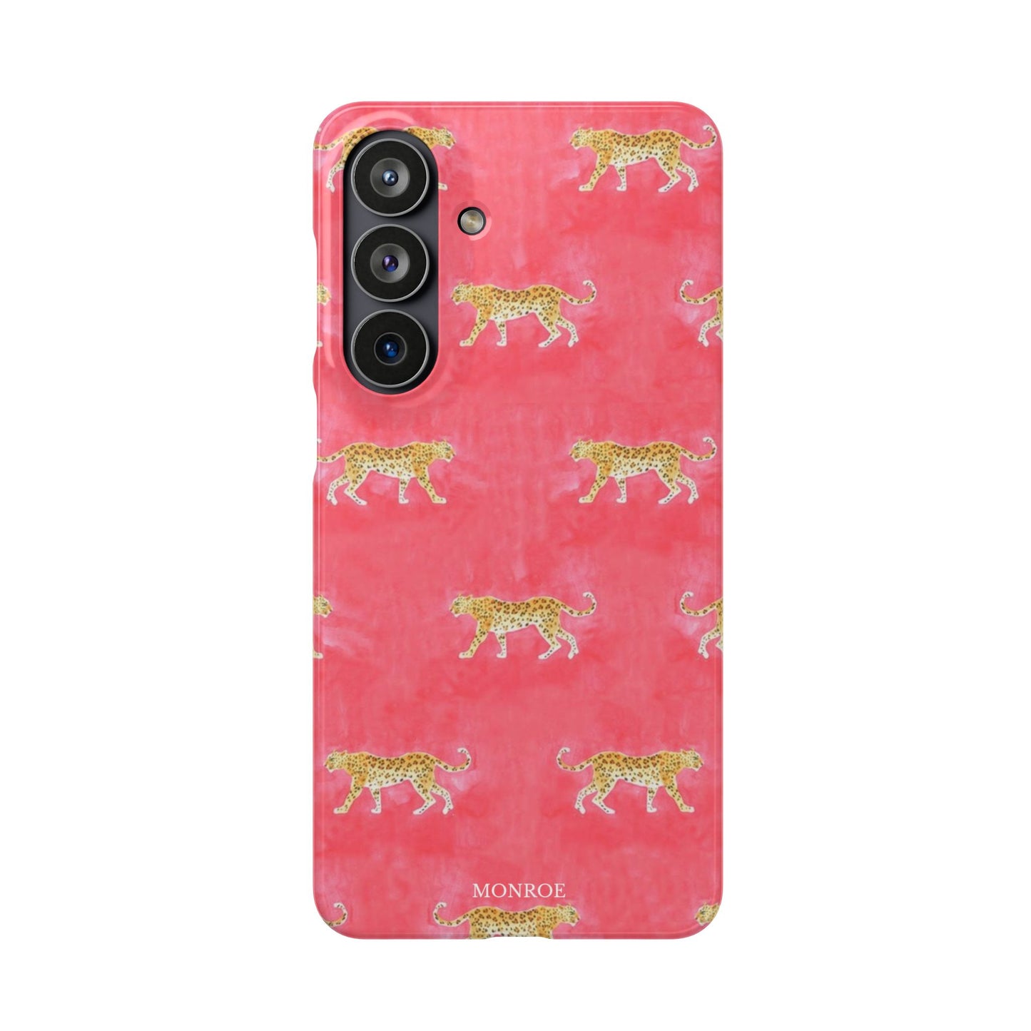 Pink Watercolor Leopard Case