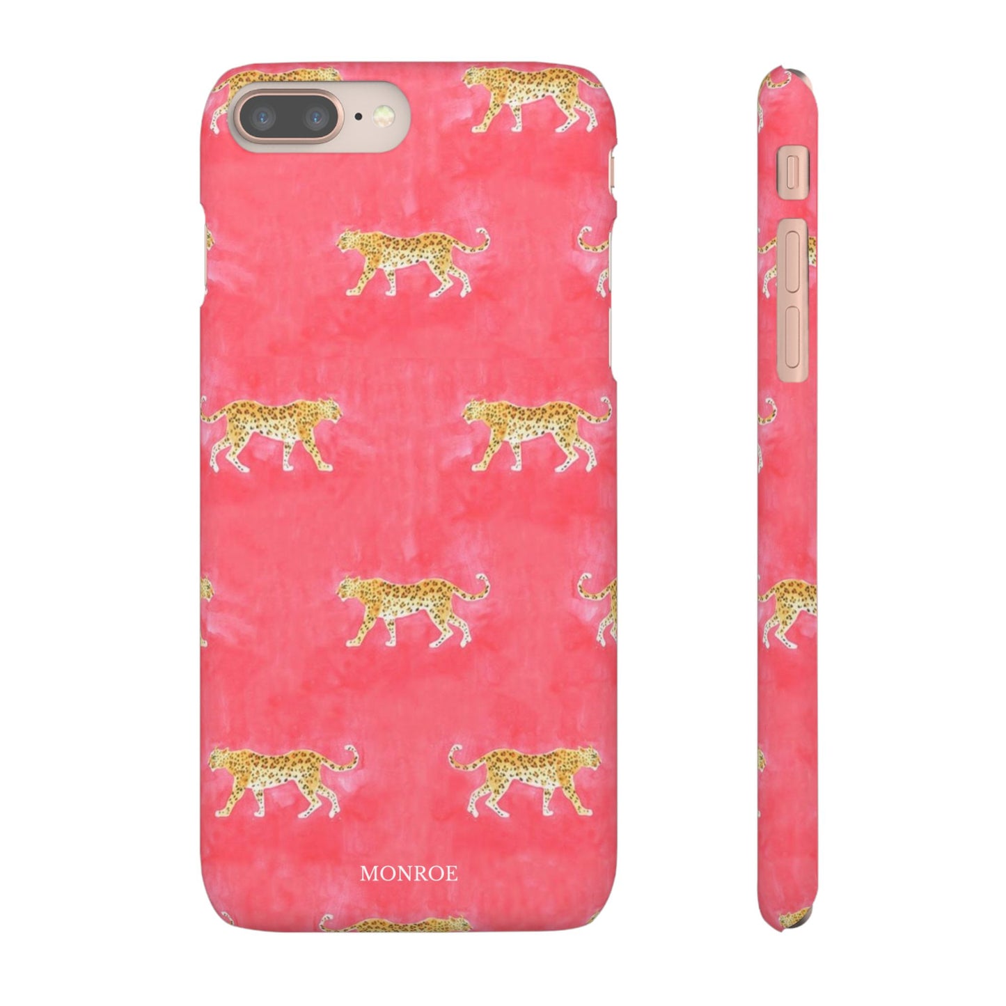 Pink Watercolor Leopard Case