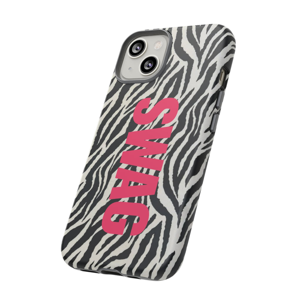 'SWAG' Zebra Print Tough Case