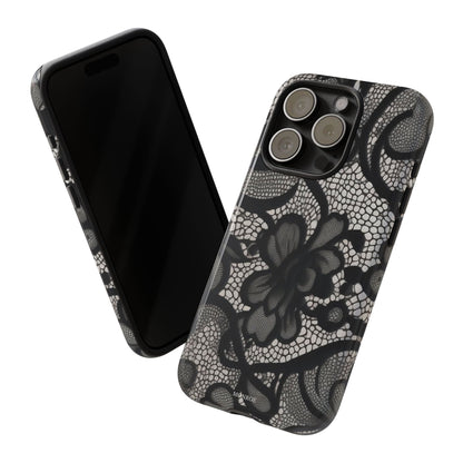 Black Floral Vintage Case