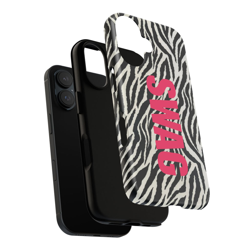 'SWAG' Zebra Print Tough Case