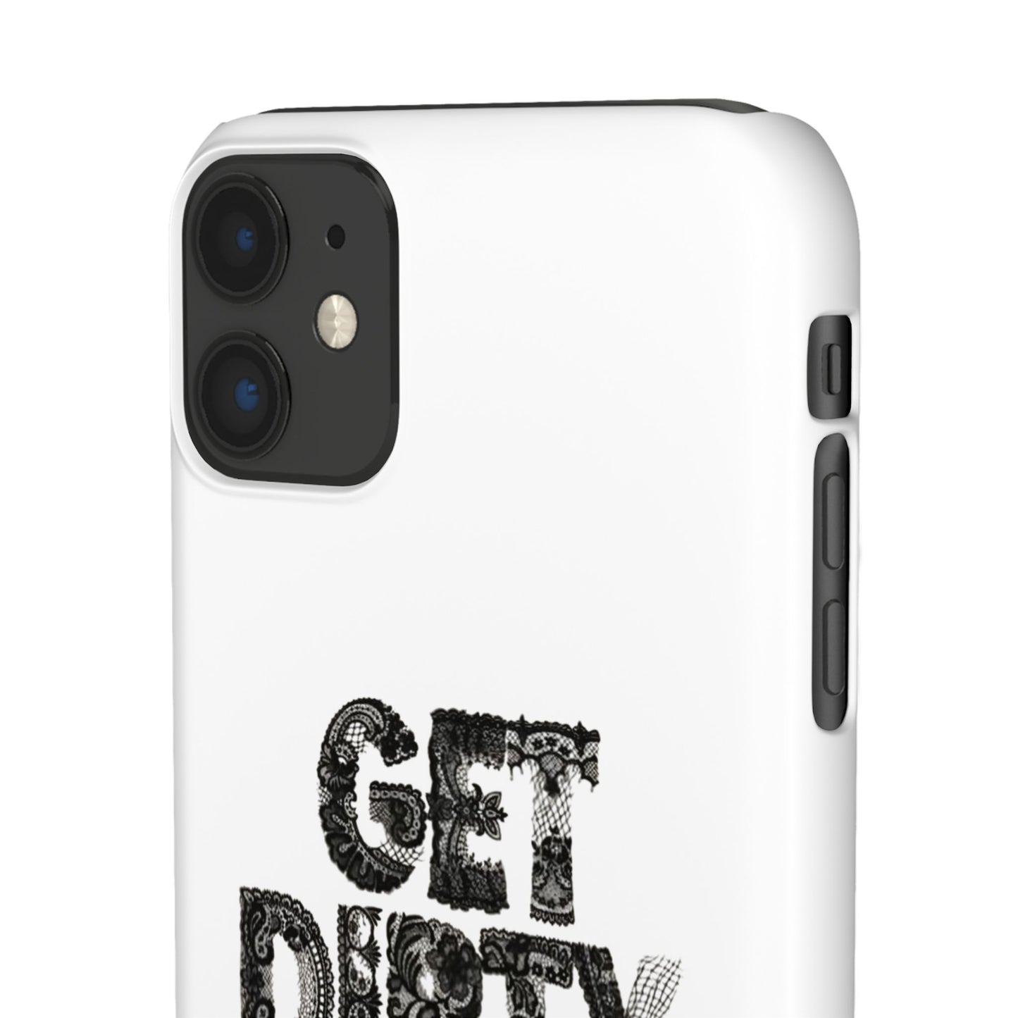 Get Dirty in Paris White Snap Case