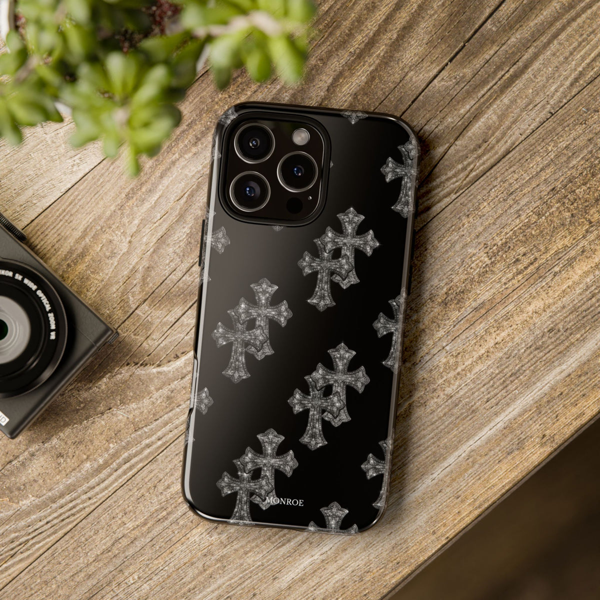 Black Crystal Cross Tough Case