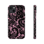 Pink Lace Pattern Tough Phone Case