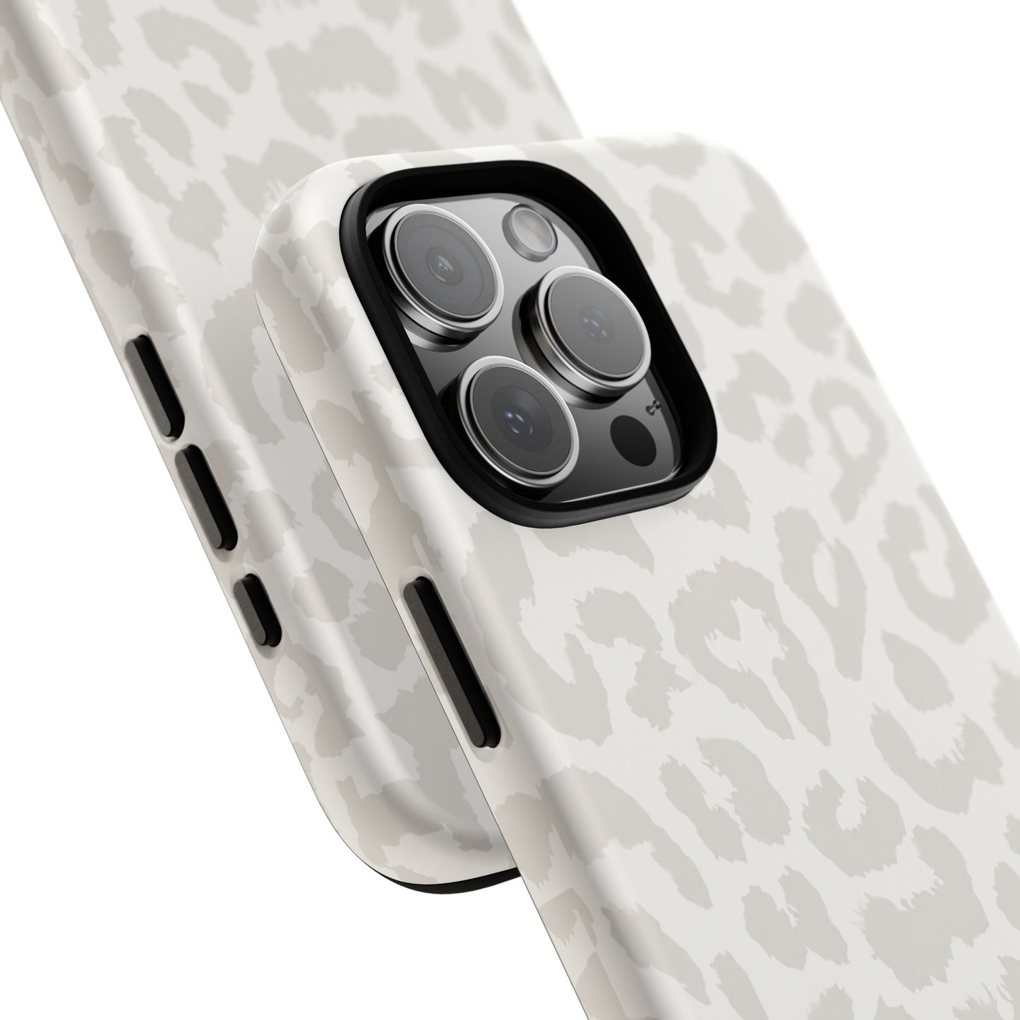 White Leopard Print Tough Case