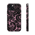 Pink Lace Pattern Tough Phone Case