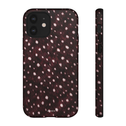 Burgundy Spotted Fur Tough Case