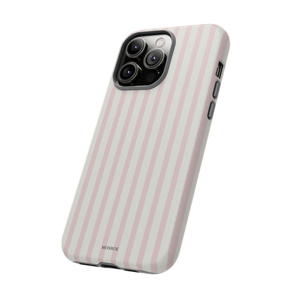 Light Pink Stripe Tough Phone Case