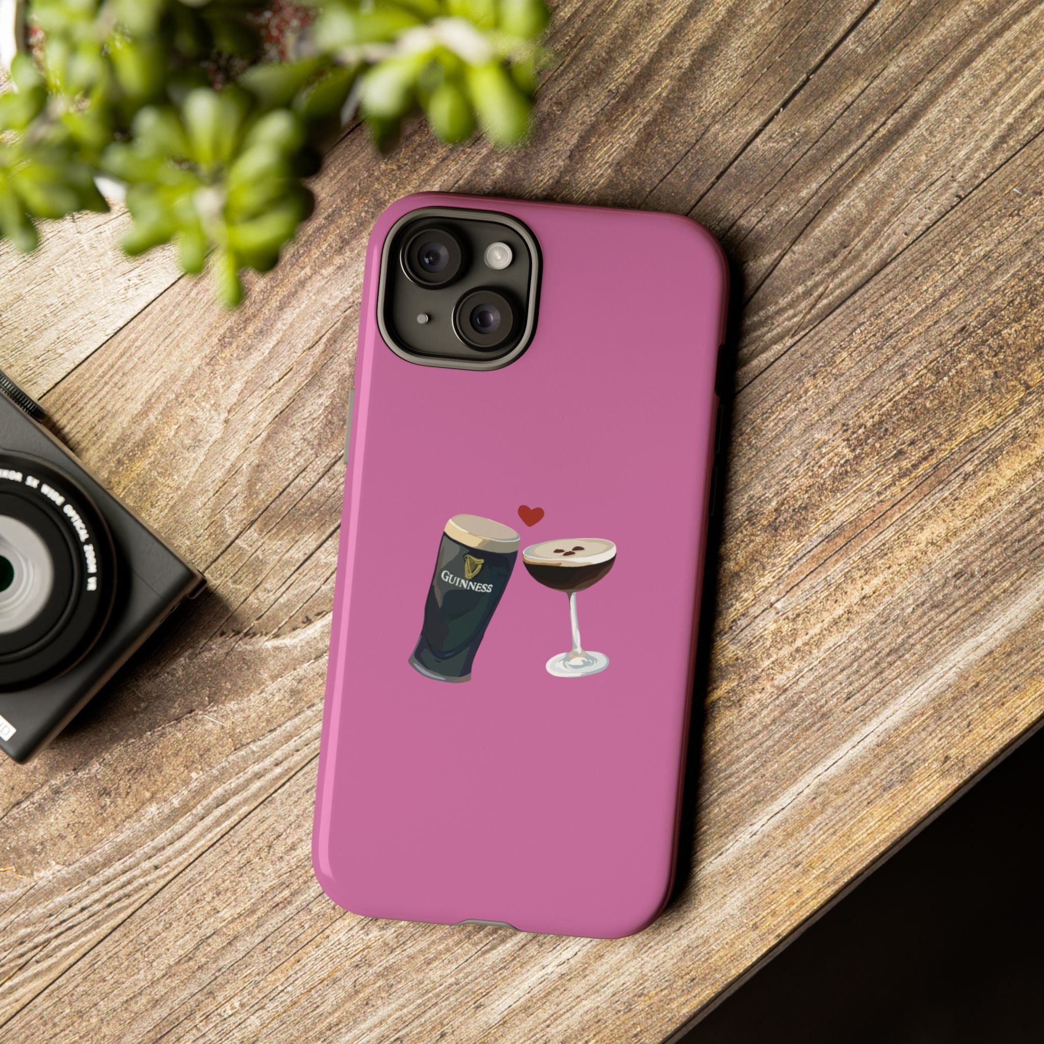 Pint & Wine Glass (Pink) Tough Case