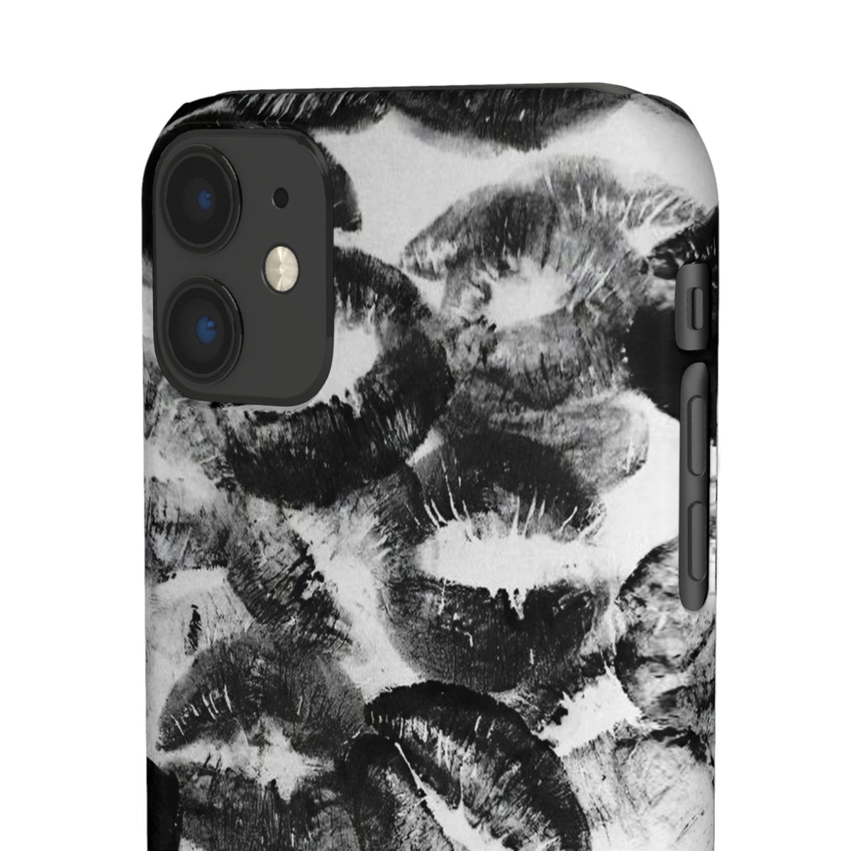 Black & White Kiss Print Case