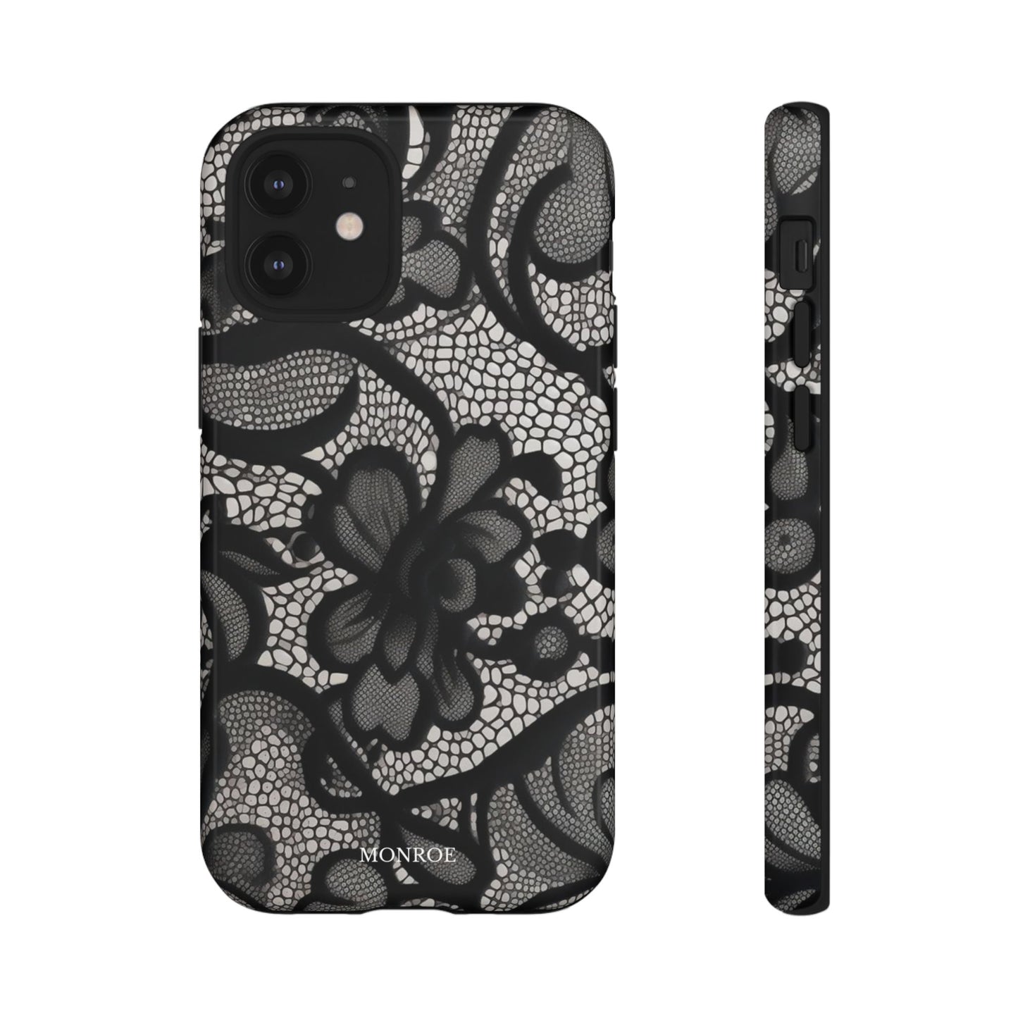 Black Floral Vintage Case