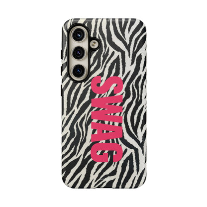 Zebra Print  "SWAG" Tough Case