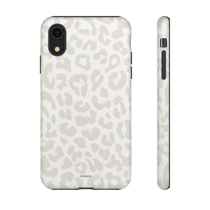 White Leopard Print Tough Case