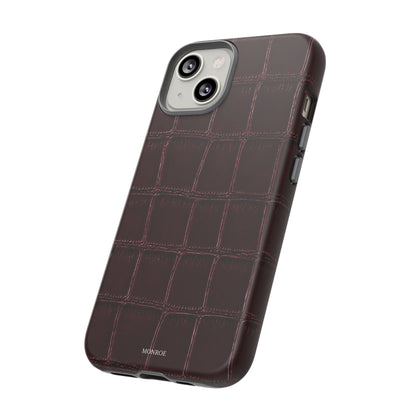 Burgundy Croc Tough Case