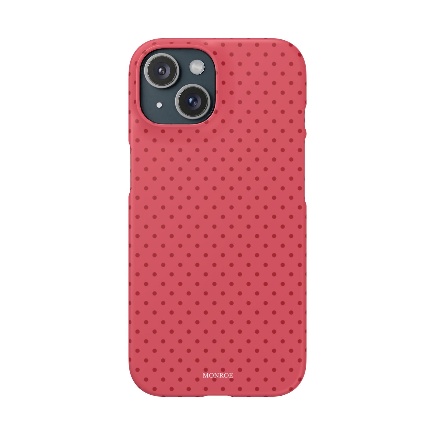 Coral Polka Dot Snap Phone Case