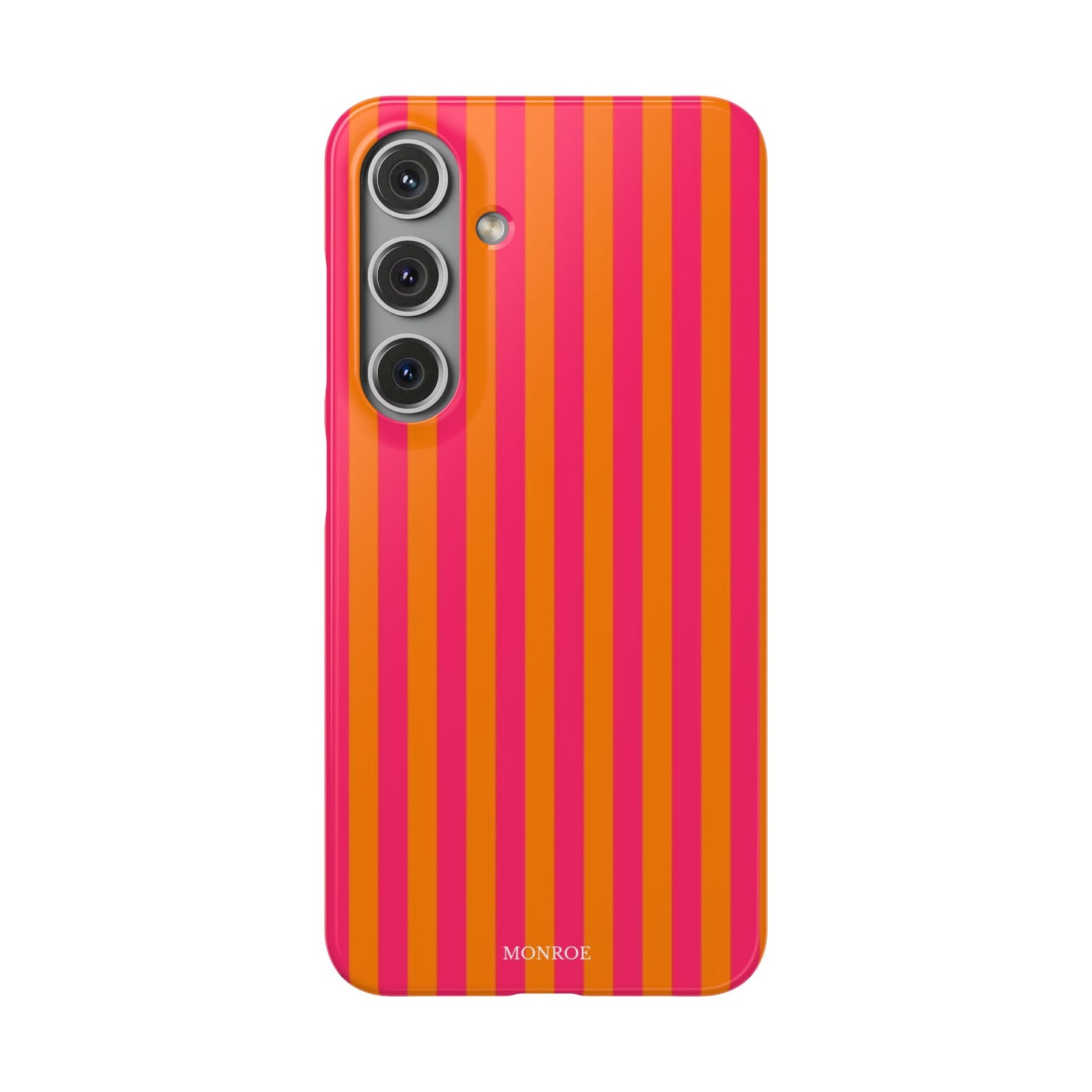 Striped Orange & Pink Case