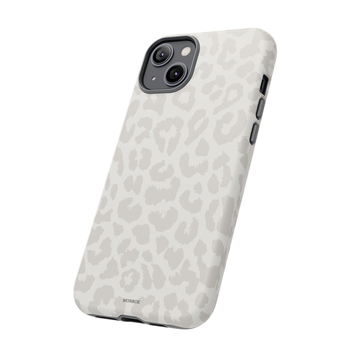 White Leopard Print Tough Case