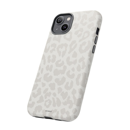 White Leopard Print Tough Case