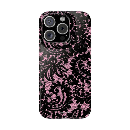 Pink Lace Pattern Case