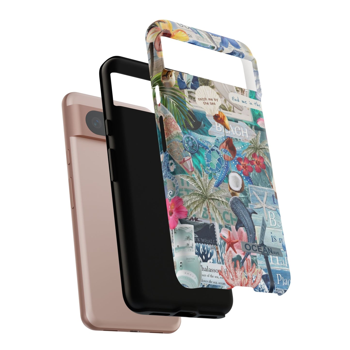 Tropical Beach Collage Tough Case