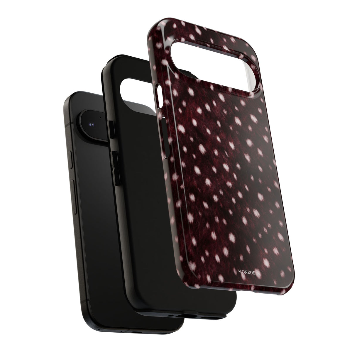 Burgundy Spotted Fur Tough Case