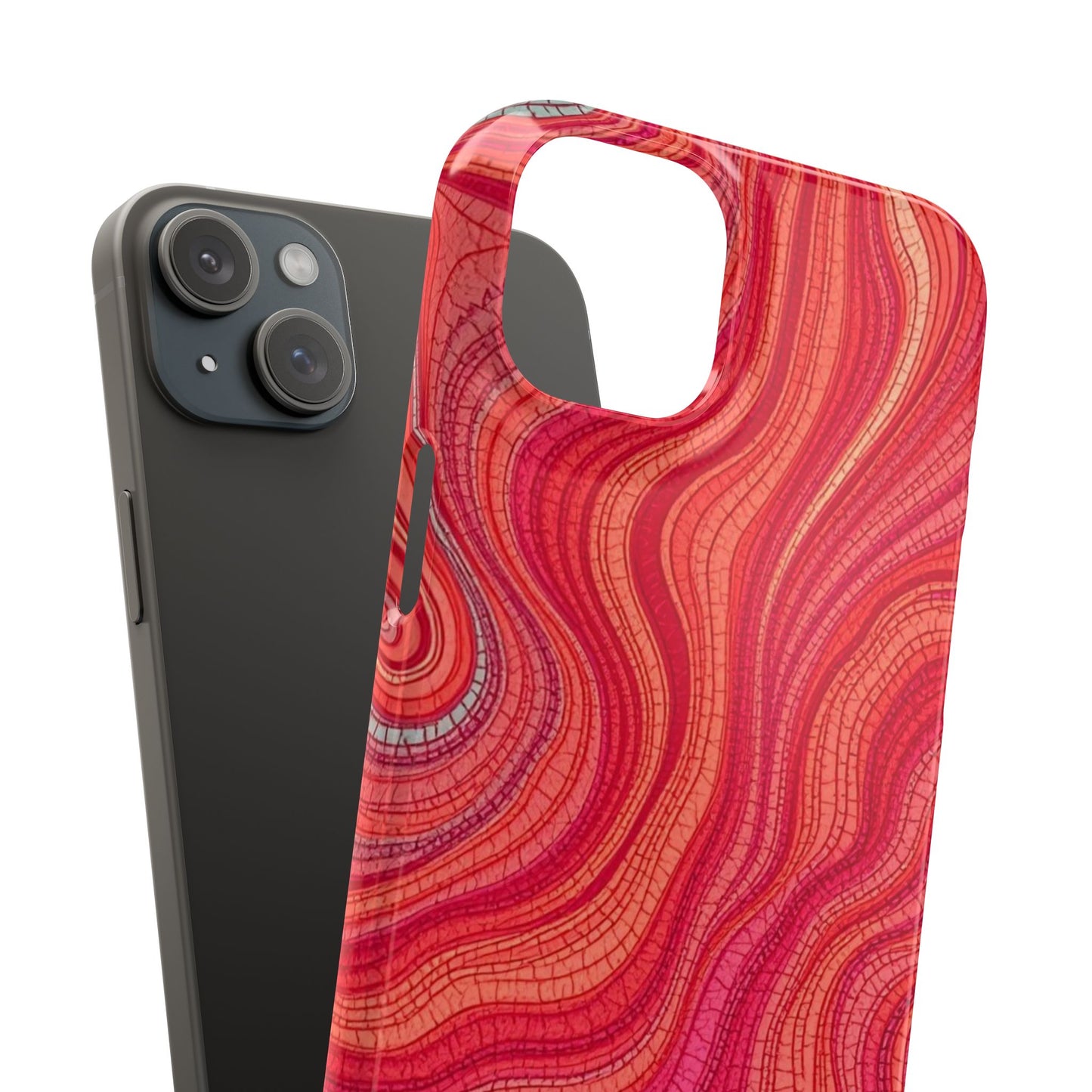 Retro Wavy Red Case