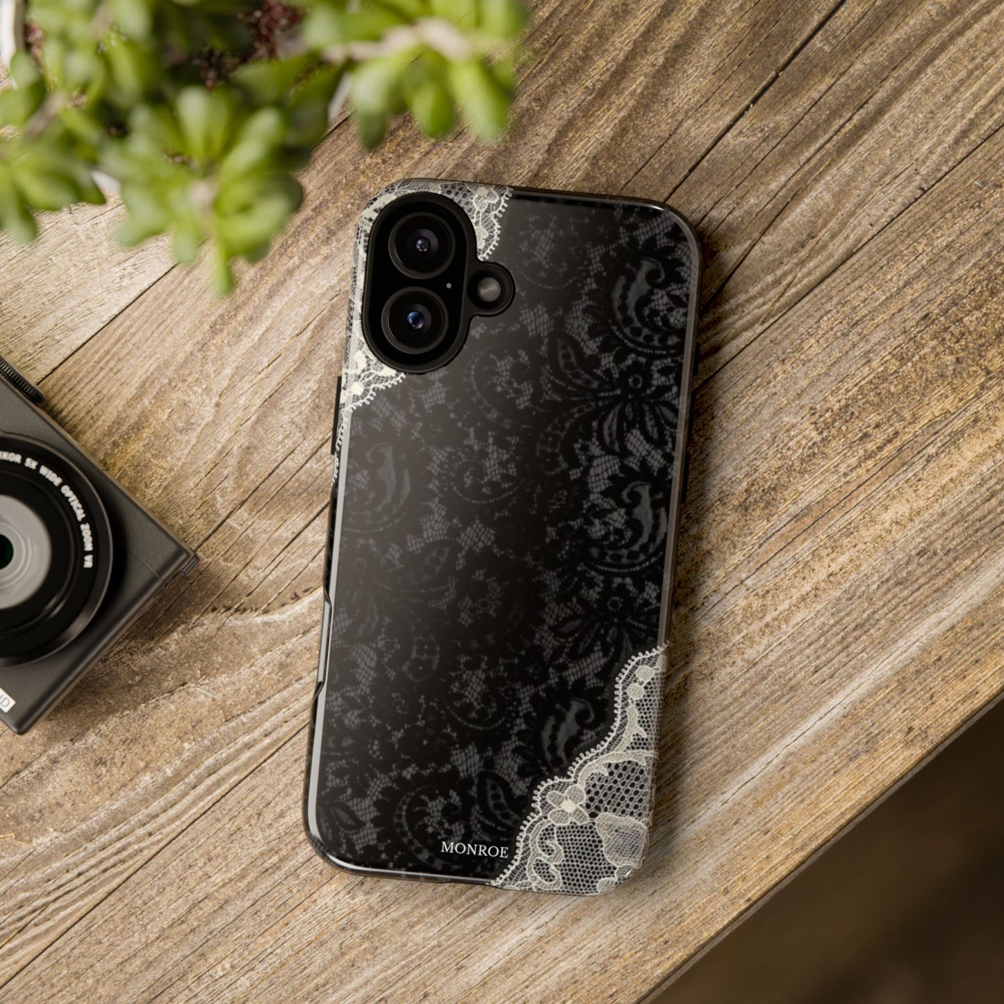 Black & White Edged Tough Case