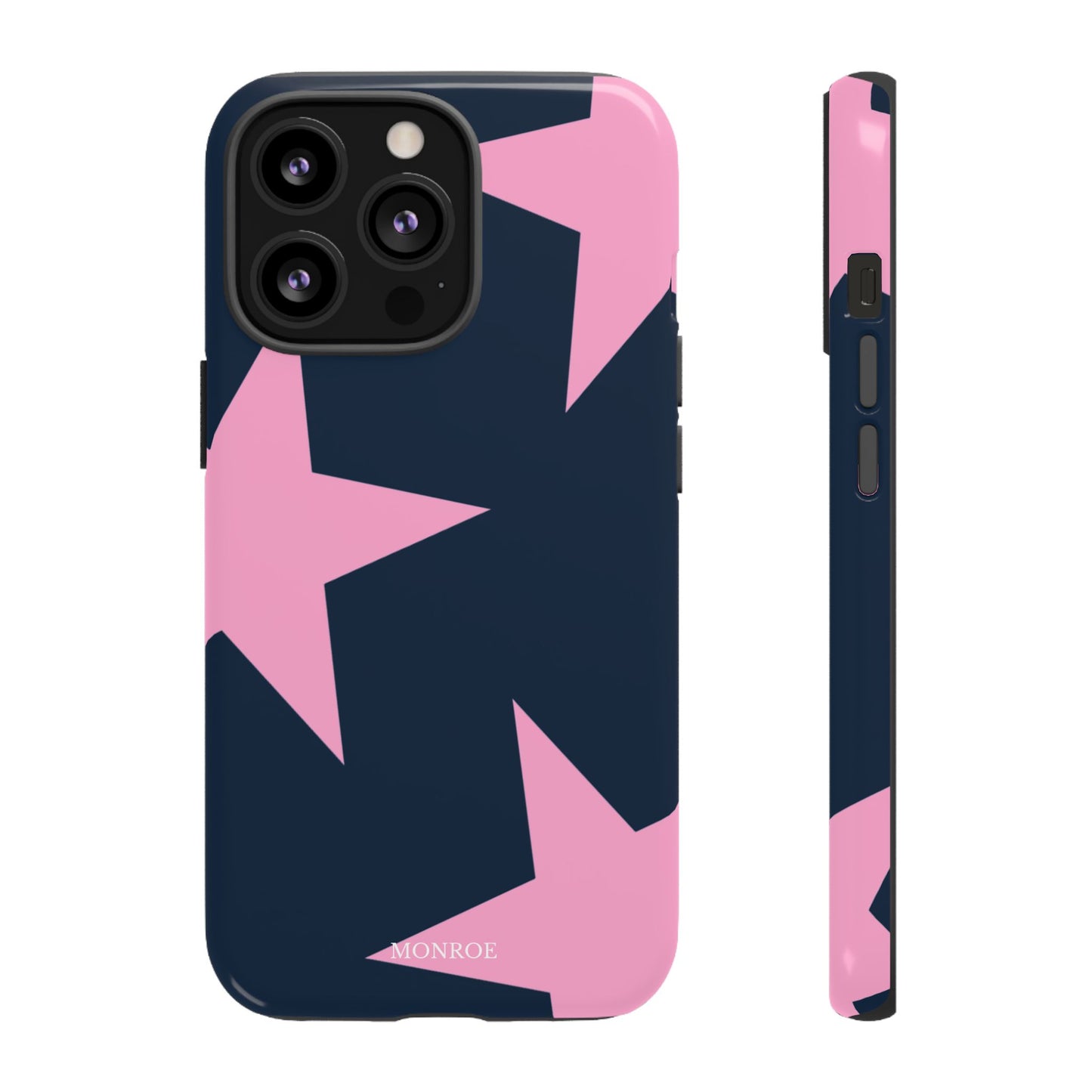 Navy & Pink Star Tough Cover